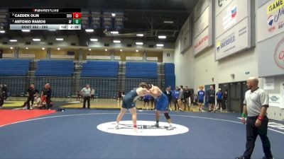 285 lbs 3rd Place Match - Antonio Ramos, Air Force vs Caeden Olin, California Baptist