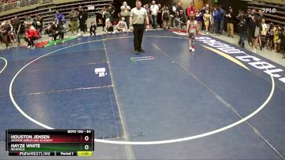 64 lbs Cons. Round 2 - Houston Jensen, Aviator Wrestling Academy vs Hayze White, Richfield