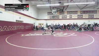 125 lbs Quarterfinal - Connor Jeong, Santa Rosa Junior College vs Mateo Arredondo, College Of The Redwoods