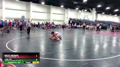 150 lbs Champ Round 1 (16 Team) - Nicky Negron, Team Nauman Pink vs Luis Co, Nebraska Heroes (B Team)