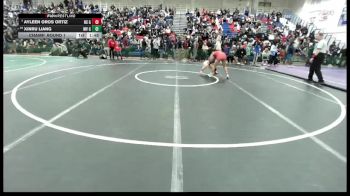 Girls 110 lbs Champ. Round 1 - Ayleen Oros Ortiz, North Salinas Girls vs Xinru Liang, Monta Vista (Cupertino) Girls