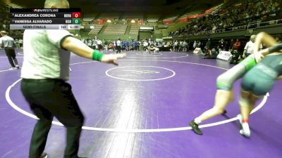 120 lbs Semifinal - AlexAndrea Corona, Monache vs Vanessa Alvarado, Highland (Bakersfield)