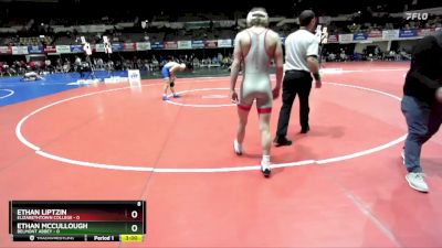 125 lbs Quarters & Wb (16 Team) - Ethan Mccullough, Belmont Abbey vs Ethan Liptzin, Elizabethtown College