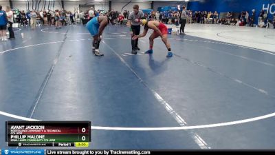 Silver 285 lbs Champ. Round 1 - Phillip Malone, Iowa Lakes Community College vs Avant Jackson, Northland Community & Technical College