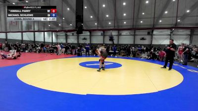 Junior Boys FS - 126 lbs Cons. Round 4 - Kimball Parry, WY vs Michael Schliewe, CA