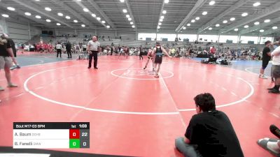 145 lbs Rr Rnd 3 - Aidan Baum, Doughboy Black vs Ben Fanelli, Gold Medal Wrestling Club