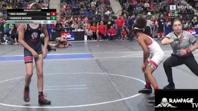 82 lbs Quarterfinal - Hudson Moore, Tonganoxie vs Geo Burney, Maize