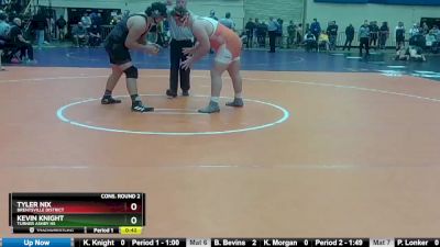 3 - 285 lbs Cons. Round 2 - Tyler Nix, Brentsville District vs Kevin Knight, Turner Ashby HS