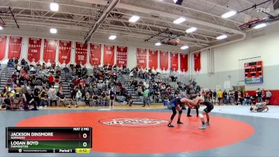 138 lbs Cons. Round 2 - Jackson Dinsmore, Norwood vs Logan Boyd, Farmington