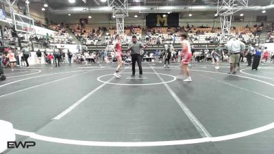 106 lbs Semifinal - Noah Back, Claremore Wrestling Club vs Hayley Riddell, Team Conquer Wrestling