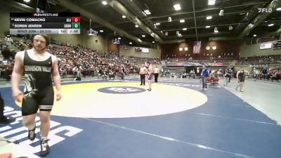 2A 215 lbs Champ. Round 1 - Soren Jensen, Gunnison Valley vs Kevin Comacho, American Leadership