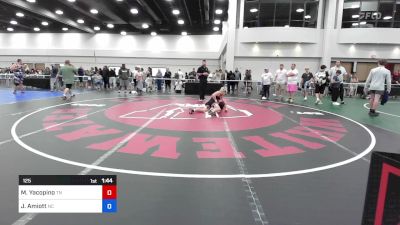 125 lbs 3rd Place - Maximus Yacopino, Tennessee vs Jake Amiott, North Carolina