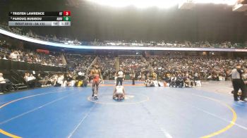 8A 132 lbs Quarterfinal - Farouq Busisou, Athens Drive vs Tristen Lawrence, Northwest Guilford High School