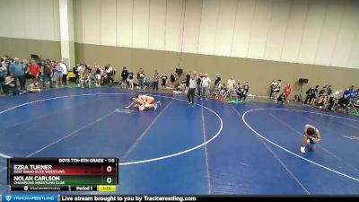 115 lbs Round 1 - Nolan Carlson, Champions Wrestling Club vs Ezra Turner, East Idaho Elite Wrestling