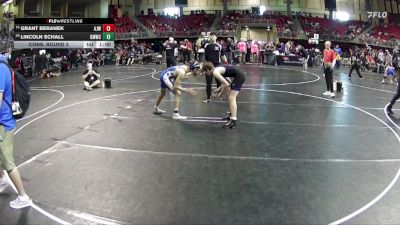 132 lbs Cons. Round 2 - Grant Beranek, Ashland-Greenwood Jr Wrestling vs Lincoln Schall, Kearney MatCats Wrestling Club