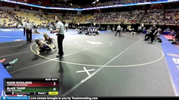 157 Class 4 lbs Champ. Round 1 - Gavin Shoulders, Lafayette (Wildwood) vs Blake Tharp, Troy Buchanan