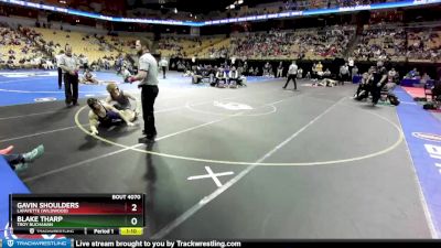 157 Class 4 lbs Champ. Round 1 - Gavin Shoulders, Lafayette (Wildwood) vs Blake Tharp, Troy Buchanan