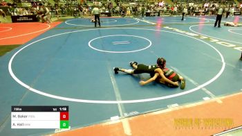 73 lbs Round Of 16 - Maddox Baker, Purler Wrestling, Inc vs Alex Hall, Greater Heights Wrestling