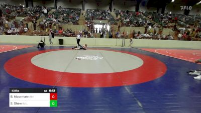 100 lbs Consi Of 8 #2 - Bennett Moorman, East Jackson Takedown Club vs Sawyer Shaw, Bulloch Academy Gators Wrestling Club