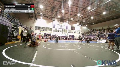 85 lbs Quarterfinal - Tre Hausler, Raw Wrestling Club vs Mikah Amani, HURRICANE WRESTLING ACADEMY