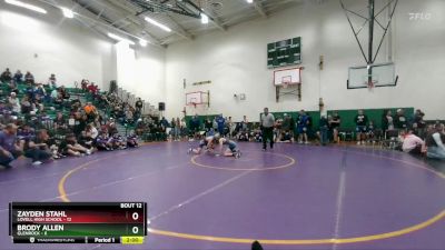 120 lbs Zayden Stahl, Lovell High School vs Brody Allen, Glenrock