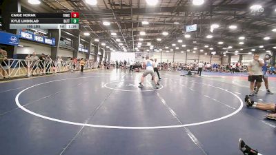 195 lbs Rr Rnd 1 - Caige Horak, TDWC Maniacs Blue - HSB vs Kyle Lindblad, BattleHawks - HSB