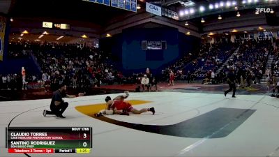 165 lbs Quarterfinal - Claudio Torres, Lake Highland Preparatory School vs Santino Rodriguez, Don Bosco Prep