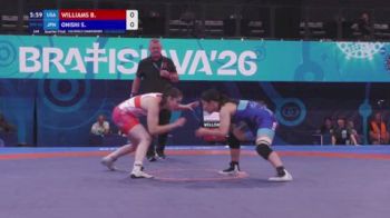 62 kg 1/4 Final - Bella Williams, United States vs Sakura Onishi, Japan