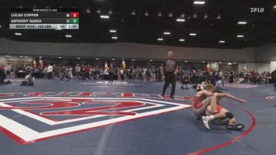 120 lbs Quarterfinal - Lucas Copper, NH vs Anthony Garza, CA