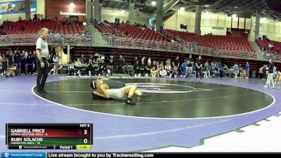 125 lbs Round 1 (8 Team) - Ruby Solache, Lexington Girls vs Gabriell Price, Omaha Westside Girls