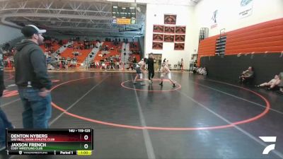 119-125 lbs Semifinal - Denton Nyberg, Greybull Basin Athletic Club vs Jaxson French, Cody Wrestling Club
