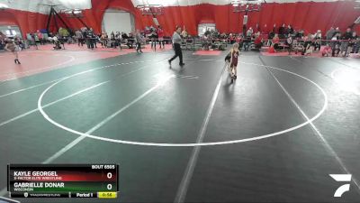 60 lbs Round 1 - Kayle Georgel, X-Factor Elite Wrestling vs Gabrielle Donar, Wisconsin