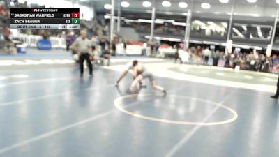 5 - 132 lbs Champ. Round 1 - Zach Seager, Freedom (South Riding) vs Sabastian Warfield, Kempsville