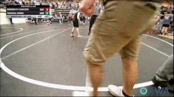 90 lbs Rr Rnd 5 - Finnlee Sales, Chickasha Youth Wrestling vs Truitt Langford, ARDMORE TAKEDOWN CLUB