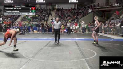 150 lbs Champ. Round 1 - Whitley Wilscam, SC Punisher vs Jaxon Henman, Ellis Kids