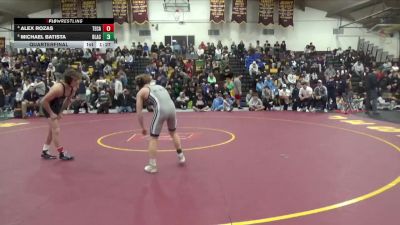 120 lbs Quarterfinal - Michael Batista, Blair Academy vs Alex Rozas, Teurlings Catholic