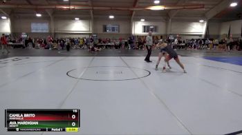 115 lbs Cons. Round 3 - Ava Mardigian, DeWitt vs Camila Brito, Marysville