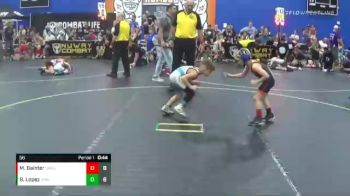 56 lbs Finals (8 Team) - Maddox Bainter, Untouchables Purple vs Brayden Lopez, ARES Black