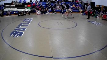 124 lbs Cons. Round 5 - Paula Sanchez, Valley Hs vs Leah Sample, Saegertown Hs