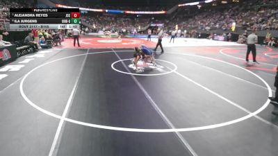 Quarterfinal - Alejandra Reyes, Johnson County Central vs Ila Jurgens, Gibbon