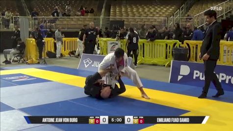 Emiliano Fuad Samid vs Antoine Jean Von Burg 2025 Pan Jiu Jitsu IBJJF Championship