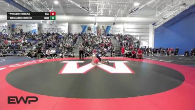 138 lbs Quarterfinal - Vincent Rosas, Maize vs Benjamin Busch, Manhattan