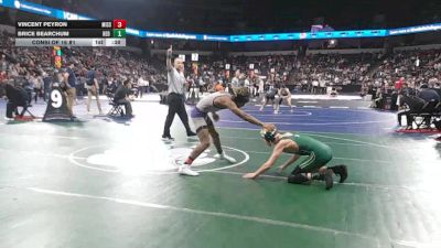 126 lbs Consi Of 16 #1 - Vincent Peyron, Mission Oak (CS) vs Brice Bearchum, Red Bluff (NS)