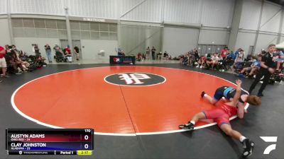 170 lbs Placement Matches (8 Team) - Austyn Adams, Ohio Red vs Clay Johnston, Alabama