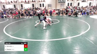 132 lbs Consi Of 16 #2 - Joseph Spinale, Catholic Memorial vs Jack Steele, Sandwich