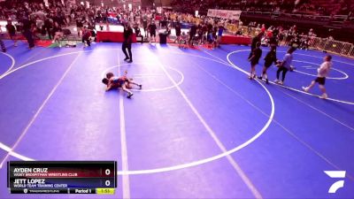 59 lbs 3rd Place Match - Ayden Cruz, Vasky BrosPitman Wrestling Club vs Jett Lopez, World Team Training Center