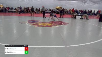 98 lbs Quarterfinal - Levi Goodman, Altoona vs Gray Beacom, Robinson