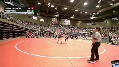 3A 140 lbs Quarterfinal - Chloe Critchlow, Grantsville vs Kristy Beal, Manti