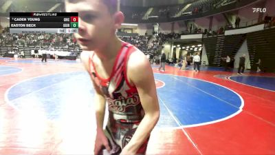 90 lbs Round Of 16 - Caden Young, Circle Training Center Wrestling vs Easton Beck, Georgia
