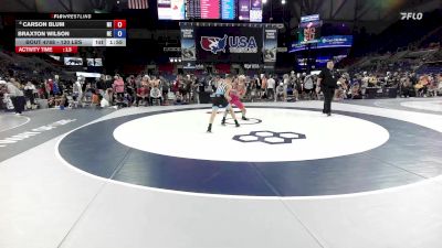 120 lbs Cons. Rd Of 64 - Carson Blum, MI vs Braxton Wilson, NE